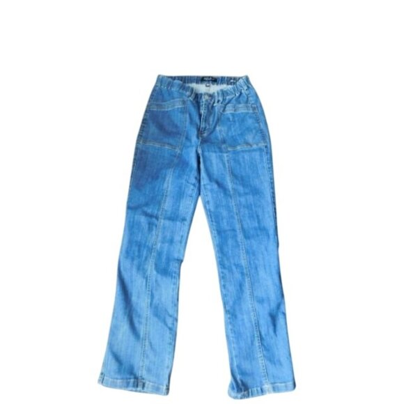 Judy Blue Size 9/ 29 Straight STRETCH Distressed Denim Jeans - Picture 1 of 3